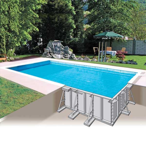 piscine en kit enterree acier